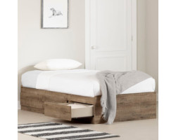 Munich Matelot Single Bed 3 Drawers - Aged Oak