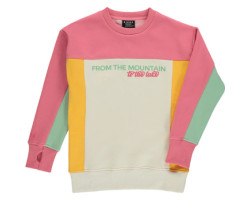 From The Mountain To The Lake Color Block Sweater - Girls