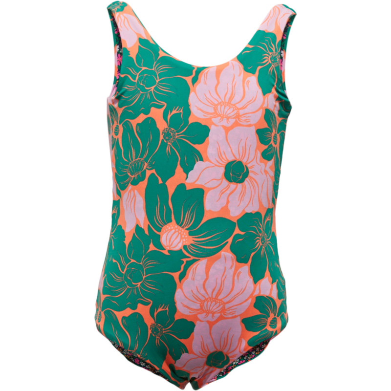 Floral Stamp Infinity One-Piece Swimsuit - Girls