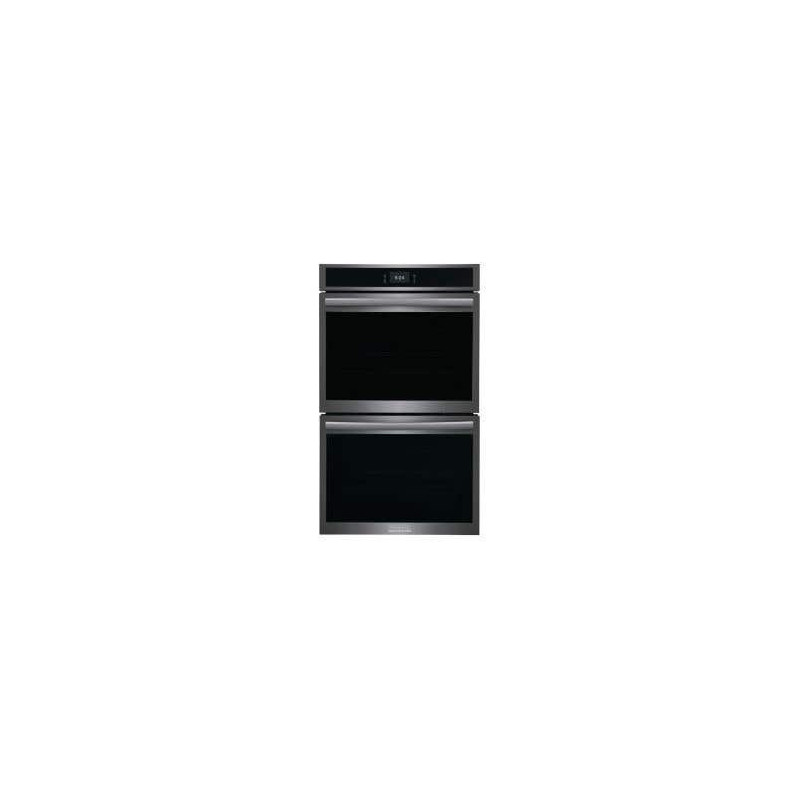 30 in. double built-in wall oven, 10.6 cu. ft. with full convection, black stainless steel, Frigidaire Gallery GCWD3067AD