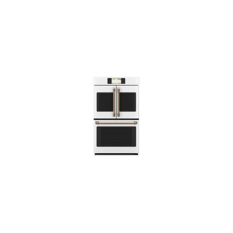 Double built-in oven, 30 in., 10.0 ft. kitchen, Wi-Fi, Matte white, GE Café CTD90FP4NW2