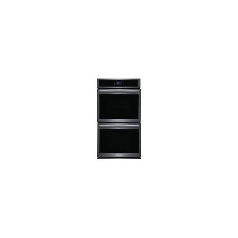 Double built-in wall oven, 27 in., 7.6 ft. cu., Black Stainless Steel, Frigidaire Gallery GCWD2767AD