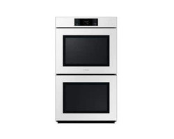 Samsung Double Wall Oven with AI Camera, 10.7 cu. ft., 30 in., White, Samsung Bespoke NV51CB700D12AA