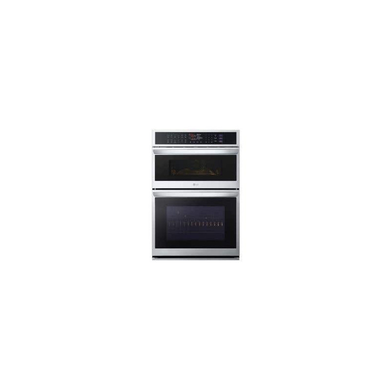 Smart built-in combination wall oven, with thinq® technology, 30 in., 6.4 cu. ft., Stainless steel, LG WCEP6427F