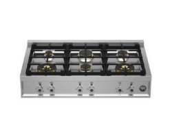 Gas cooktop 36 in. Bertazzoni PROF366RTBXT