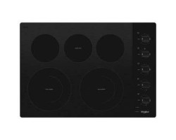 31-inch glass-ceramic cooktop. Whirlpool WCE77US0HB