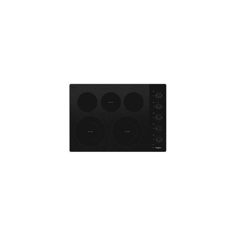 31-inch glass-ceramic cooktop. Whirlpool WCE77US0HB