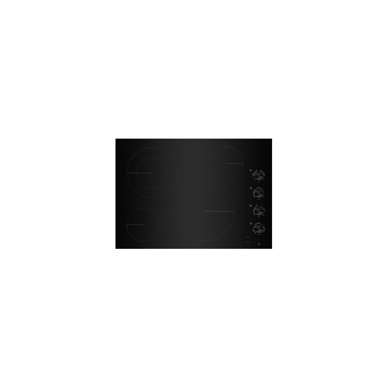 31-inch glass-ceramic cooktop. Jenn-Air JEC3430HB