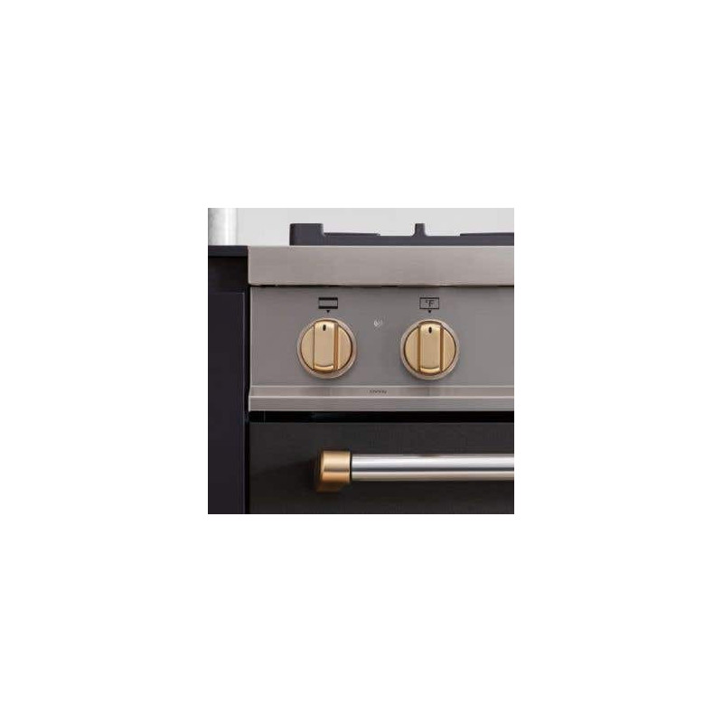 Knob decoration set for dual fuel stove, 12 knobs, Master series, Gold, Bertazzoni DSMASDKSG