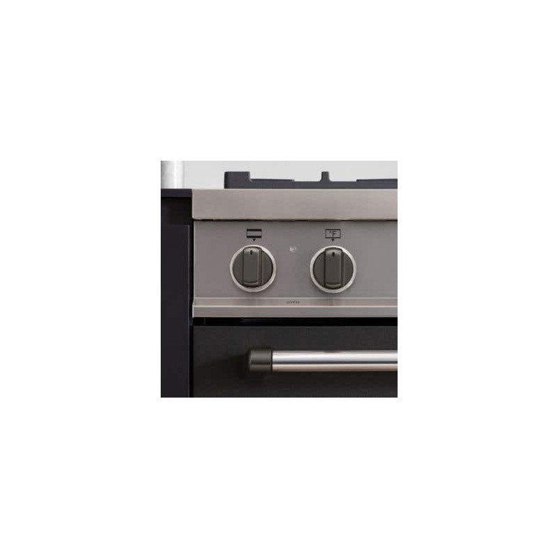 Ensemble de décoration de boutons pour cuisinière biénergie, 12 boutons, série Master, nickel noir, Bertazzoni DSMASDKSB