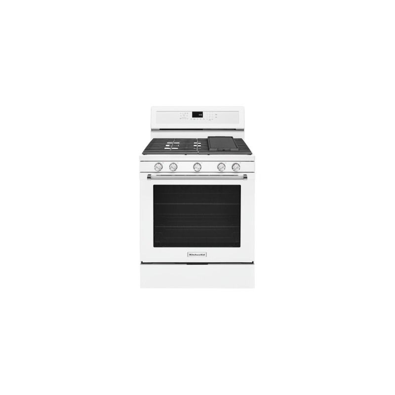 30" range. KitchenAid in White KFGG500EWH