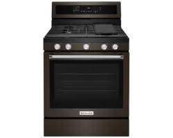 Cuisinière de 30 po. KitchenAid en Inox Noir KFGG500EBS