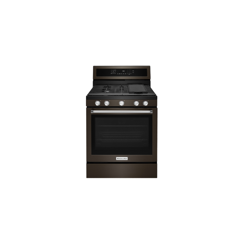 Cuisinière de 30 po. KitchenAid en Inox Noir KFGG500EBS