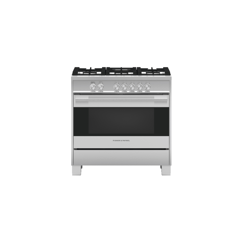 36" range. Fisher and Paykel in Stainless Steel OR36SDG4X1