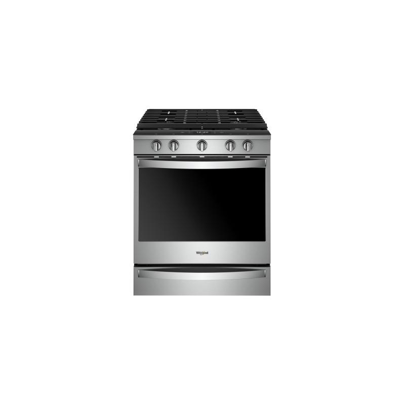 Cuisinière de 30 po. Whirlpool avec 5 brûleurs en Inox WEG750H0HZ