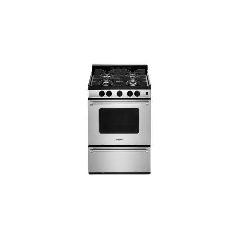 Cuisinière de 24 po. Whirlpool en Inox WFG500M4HS