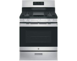 30” gas range. GE Stainless Steel JCGBS66SEKSS