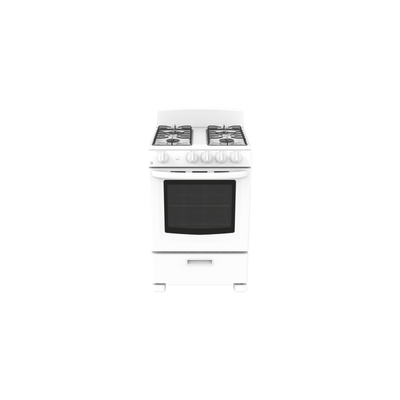 Cuisinière de 24 po. GE en Blanc JCGAS300DMWW