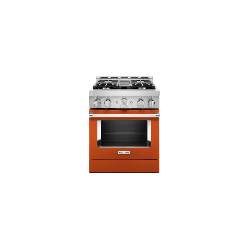 30" range. KitchenAid in Orange KFGC500JSC