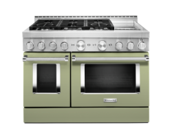 48" range. KitchenAid in Emerald Turquoise KFGC558JAV