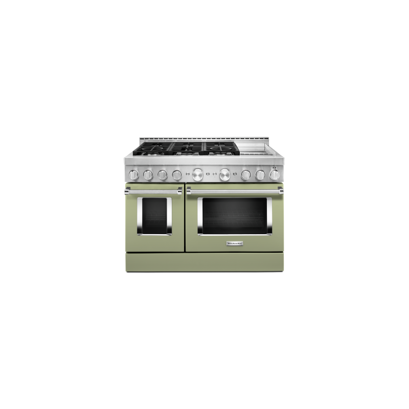 48" range. KitchenAid in Emerald Turquoise KFGC558JAV