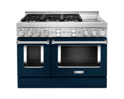 Cuisinière de 48 po. KitchenAid en Bleu KFGC558JIB