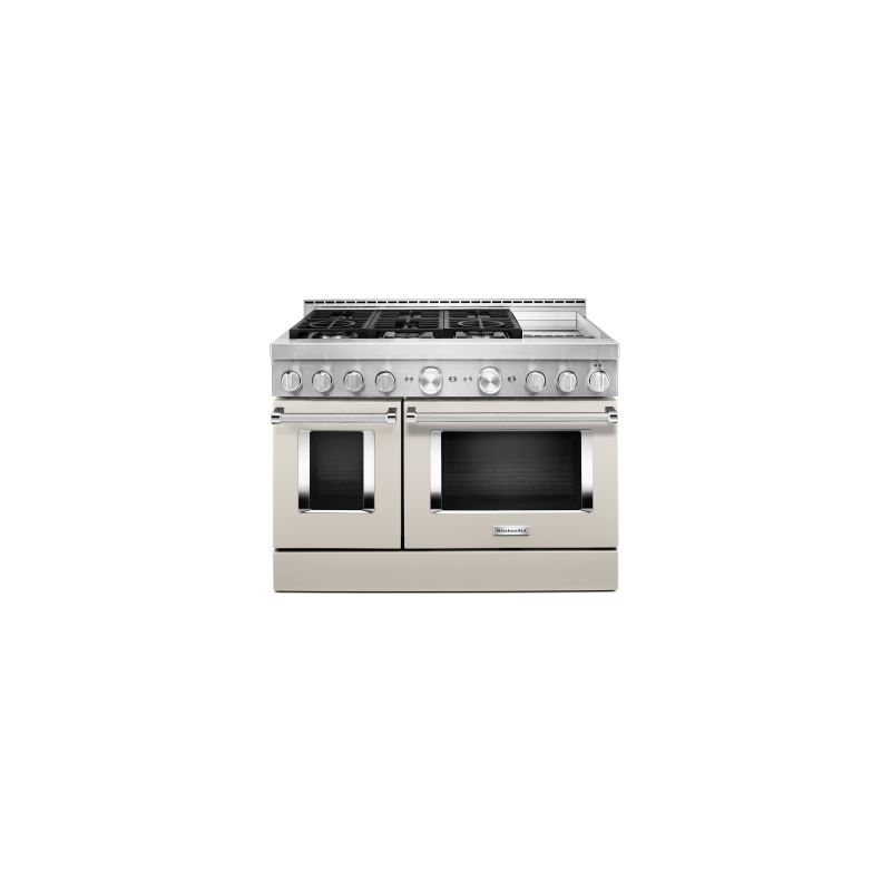 48" range. KitchenAid in White KFGC558JMH