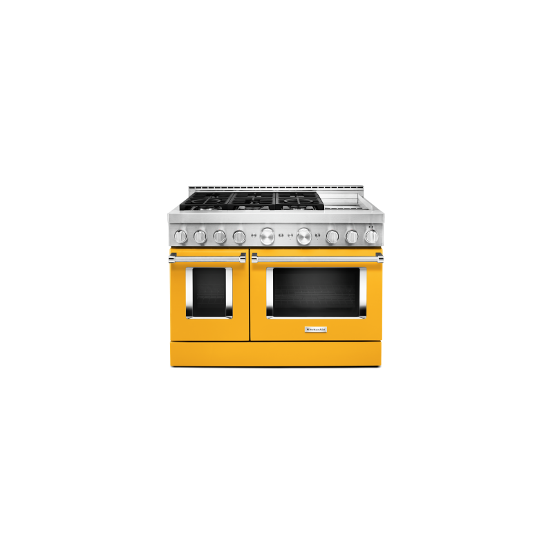 48" range. KitchenAid in Yellow KFGC558JYP