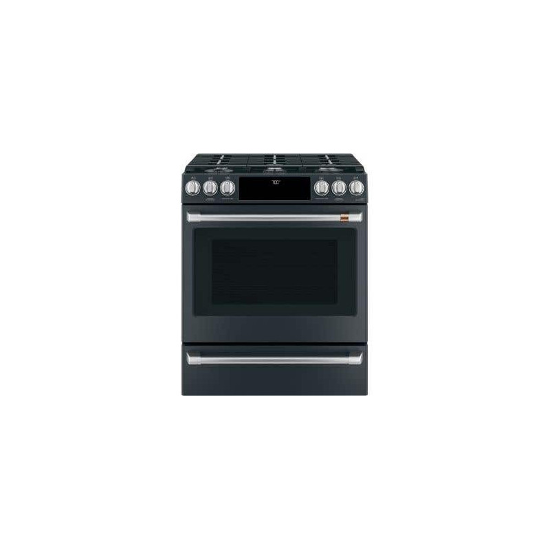 Cuisinière de 30 po. GE Café en Noir CCGS700P3MD1