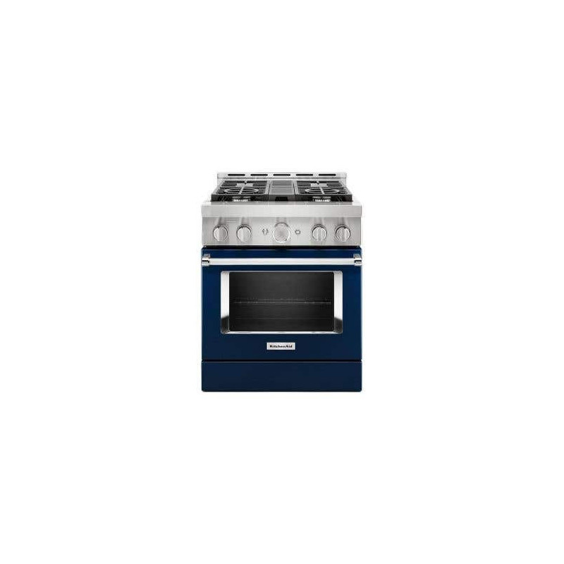 Cuisinière de 30 po. KitchenAid en Bleu KFGC500JIB