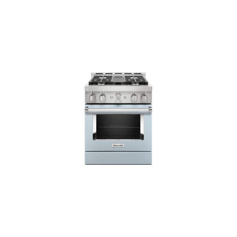 Cuisinière de 30 po. KitchenAid en Bleu KFGC500JMB