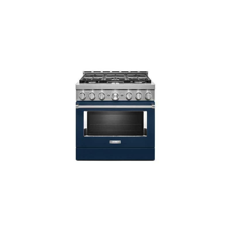 Cuisinière de 36 po. KitchenAid en Bleu KFGC506JIB