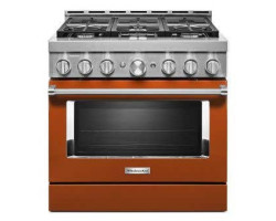 Cuisinière de 36 po. KitchenAid en Orange KFGC506JSC