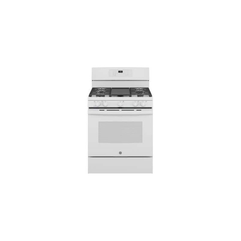 Cuisinière de 30 po. GE en Blanc JCGB735DPWW