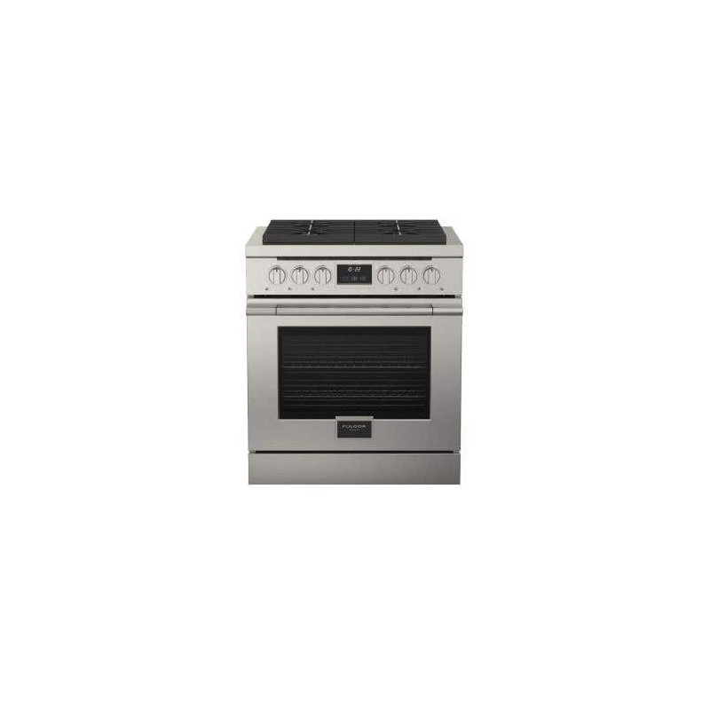 30" range. Fulgor Milano 4.4 cu.ft with 4 stainless steel burners F4PGR304S2