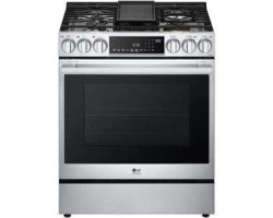 Range 30" sealed burners. LG 6.3 cu.ft. with 5 stainless steel burners LSGS6338F