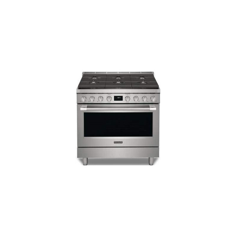 36" range. Frigidaire Professional 4.4 cu.ft. with 6 stainless steel burners PCFD3670AF