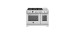 Cuisinière professionnelle à gaz, 6 Brûleurs, plaque chauffante, 48 po, Propane liquide, Bertazzoni PRO486BTFGMXTLP