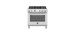 Gas range, 5 burners, 36 in, gas oven, 5.9 cu.ft., stainless steel, Bertazzoni PRO365GASXV