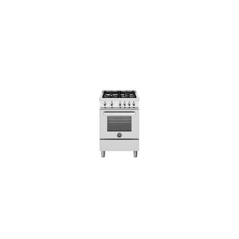 Gas Stove 24'' Stainless Steel Bertazzoni Professional-PRO244GASXV