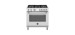 Gas Range, 5 Burners, Gas Oven, PL, 36 in, Stainless Steel, Bertazzoni MAS365GASXVLP