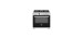 Professional Gas Cooker 36'' Black Bertazzoni Professionnel-PRO366BCFGMNET