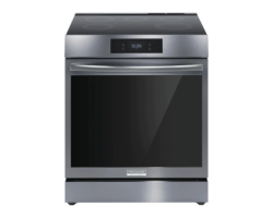 Front Control Induction Range with Full Convection, 30", 5 Elements, Stainless Steel, Frigidaire Gallery GCFI306CBD