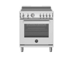 Induction cooker, 30 inches, 4 elements, electric oven, stainless steel, Bertazzoni PRO304INMXV