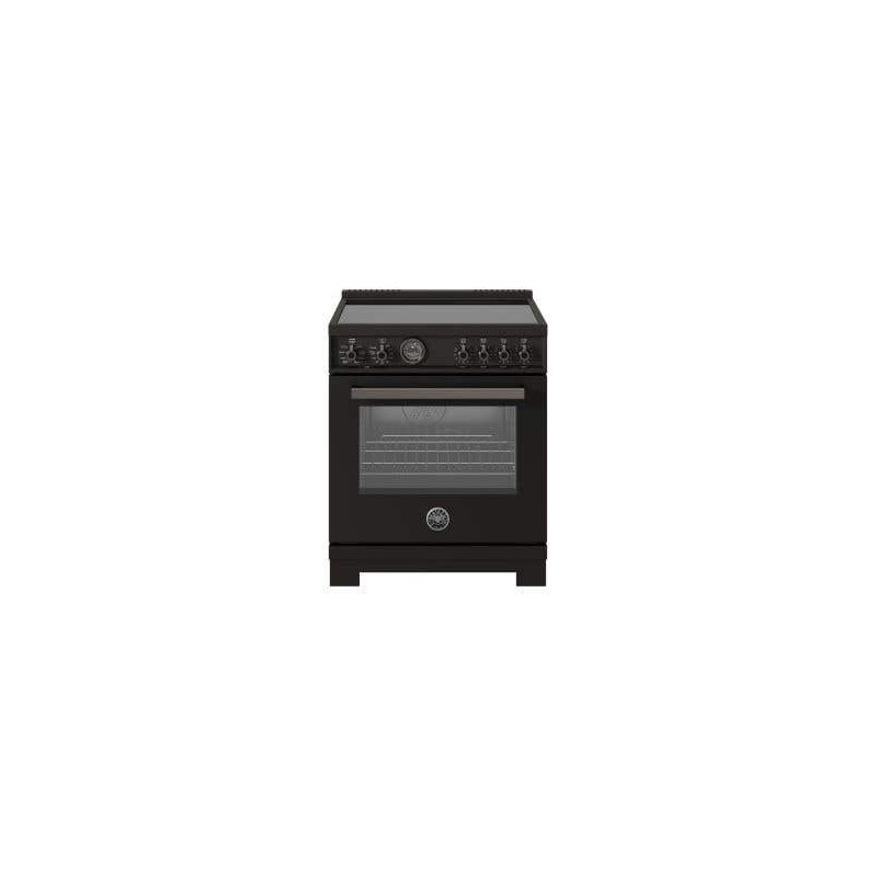 Cuisinière à induction, 30 po, 4 éléments, four électrique autonettoyant, Noir, Bertazzoni PRO304IFEPCAT
