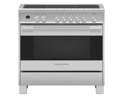 Cuisinière à Induction de 36 po. Fisher and Paykel 4.9 pi.cu avec 5 éléments en Inox OR36SDI6X1