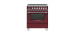 30" range. Fisher and Paykel 3.5 cu. ft. with 4 Elements in Red OR30SCI6R1