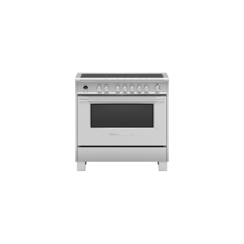 Cuisinière à Induction de 36 po. Fisher and Paykel 4.9 pi.cu avec 5 éléments  en Inox OR36SCI6X1