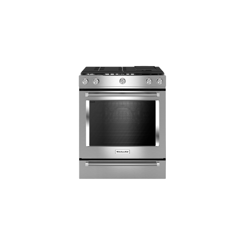 30” Gas Range. KitchenAid 7.1 cu. ft. with 5 stainless steel burners YKSDB900ESS