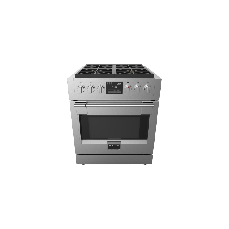 Cuisinière au Gaz de 30 po. Fulgor Milano 4.4 pi.cu avec 4 brûleurs en Inox F6PDF304S1